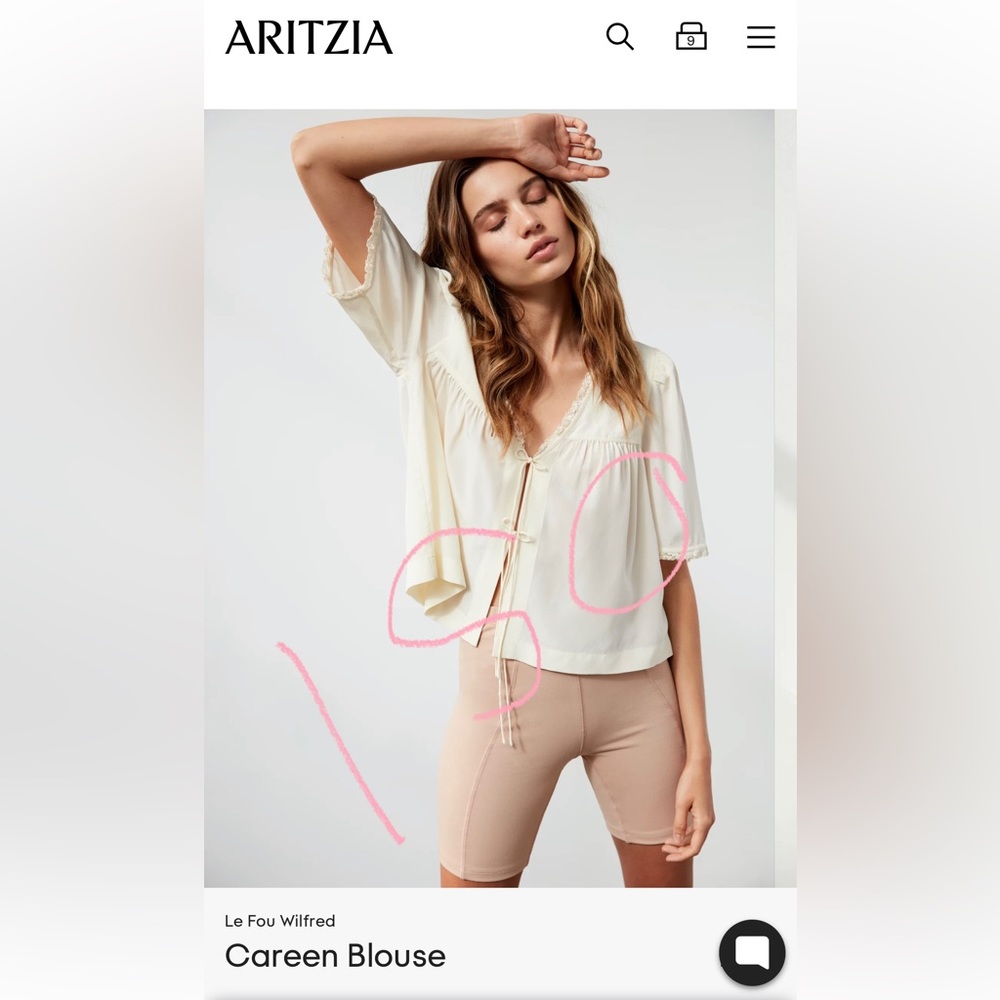 ISO Aritzia Careen Blouse, Sz M or L